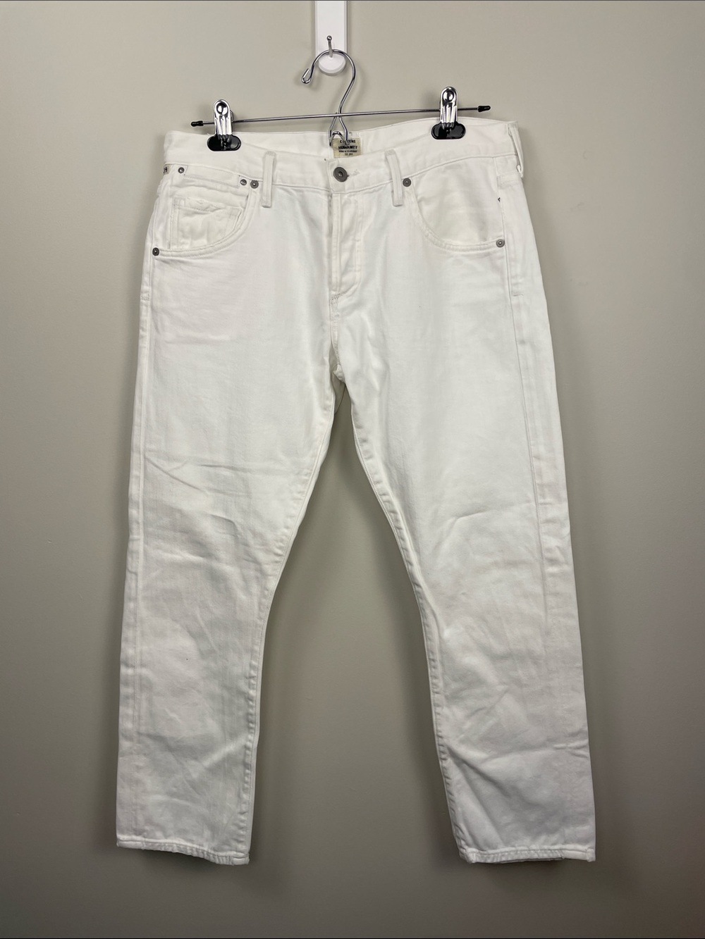 Citizens Of Humanity | White Straight Denim | 100% Cotton  | Size 27